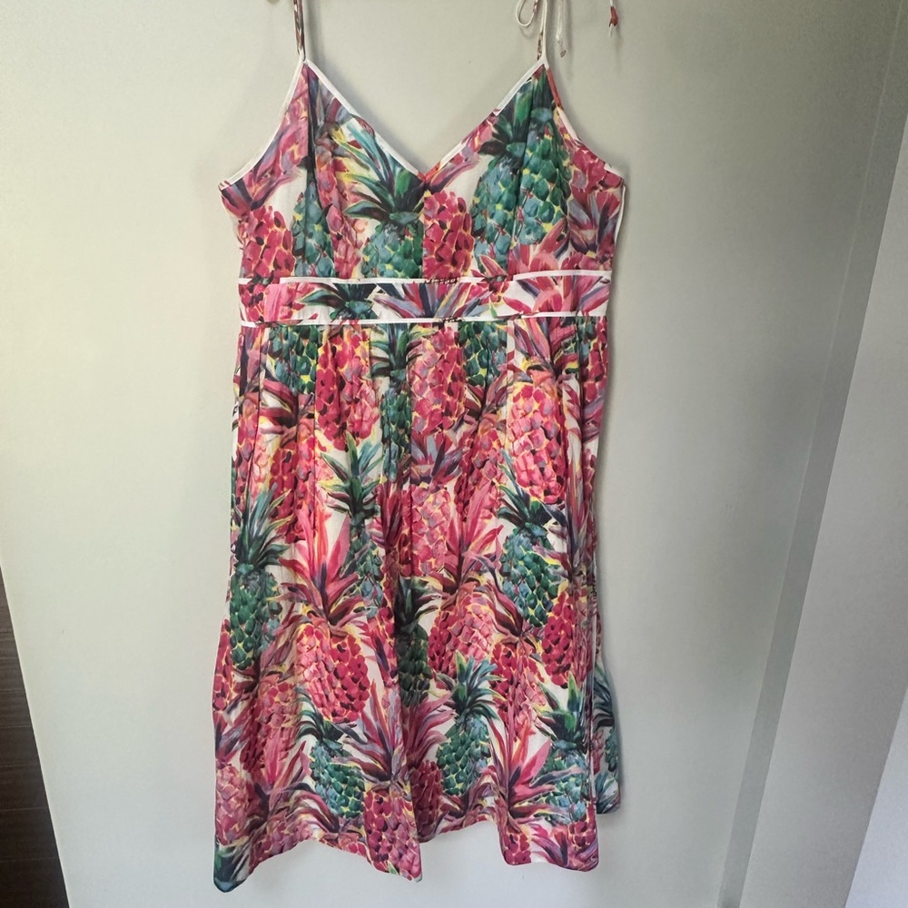 J.Crew Ratti Pineapple Summer Dress- size 14 
Hard to find!! - Picture 11 of 13